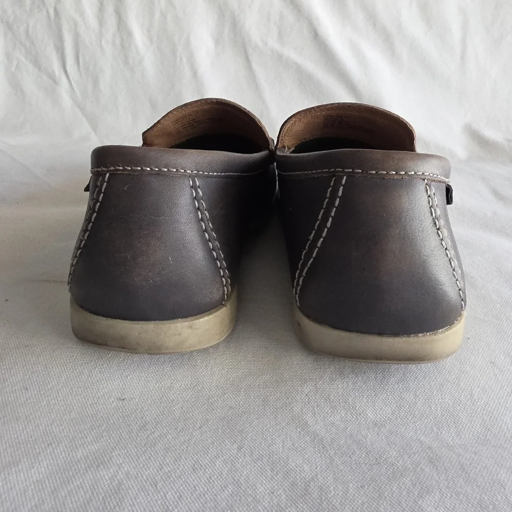 Rodd‎ & Gunn Leather Moc Toe Venetian Loafers In Brown Taupe Size 42 EU 9 US